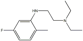 diethyl({2-[(5-fluoro-2-methylphenyl)amino]ethyl})amine Struktur