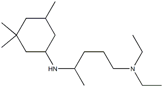 diethyl({4-[(3,3,5-trimethylcyclohexyl)amino]pentyl})amine Struktur