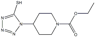 ethyl 4-(5-sulfanyl-1H-1,2,3,4-tetrazol-1-yl)piperidine-1-carboxylate Struktur