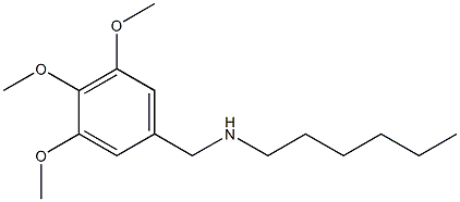 hexyl[(3,4,5-trimethoxyphenyl)methyl]amine Struktur