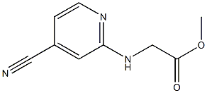 methyl [(4-cyanopyridin-2-yl)amino]acetate Struktur