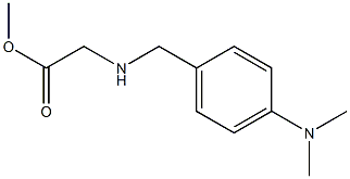 methyl 2-({[4-(dimethylamino)phenyl]methyl}amino)acetate Struktur