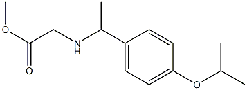 methyl 2-({1-[4-(propan-2-yloxy)phenyl]ethyl}amino)acetate Struktur