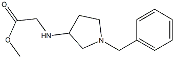 methyl 2-[(1-benzylpyrrolidin-3-yl)amino]acetate Struktur