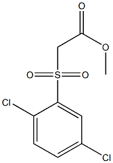 methyl 2-[(2,5-dichlorobenzene)sulfonyl]acetate Struktur