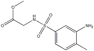 methyl 2-[(3-amino-4-methylbenzene)sulfonamido]acetate Struktur