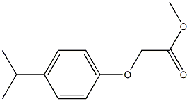 methyl 2-[4-(propan-2-yl)phenoxy]acetate Struktur