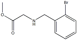 methyl 2-{[(2-bromophenyl)methyl]amino}acetate Struktur