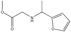 methyl 2-{[1-(furan-2-yl)ethyl]amino}acetate Struktur