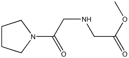 methyl 2-{[2-oxo-2-(pyrrolidin-1-yl)ethyl]amino}acetate Structure