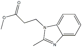 methyl 3-(2-methyl-1H-1,3-benzodiazol-1-yl)propanoate Struktur