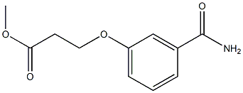 methyl 3-(3-carbamoylphenoxy)propanoate Struktur