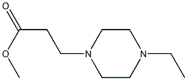 methyl 3-(4-ethylpiperazin-1-yl)propanoate Struktur