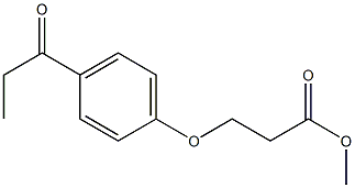 methyl 3-(4-propanoylphenoxy)propanoate Struktur