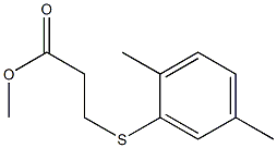 methyl 3-[(2,5-dimethylphenyl)sulfanyl]propanoate Struktur