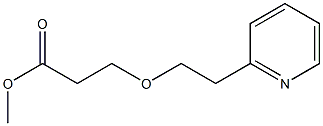 methyl 3-[2-(pyridin-2-yl)ethoxy]propanoate Struktur