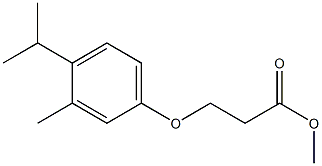 methyl 3-[3-methyl-4-(propan-2-yl)phenoxy]propanoate Struktur