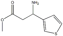 methyl 3-amino-3-(thiophen-3-yl)propanoate Struktur