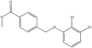 methyl 4-(2,3-dichlorophenoxymethyl)benzoate Struktur