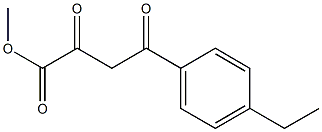 methyl 4-(4-ethylphenyl)-2,4-dioxobutanoate Struktur