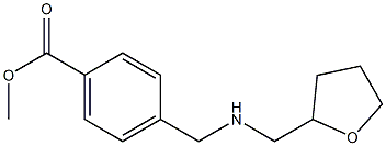 methyl 4-{[(oxolan-2-ylmethyl)amino]methyl}benzoate Struktur