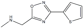 methyl({[3-(thiophen-2-yl)-1,2,4-oxadiazol-5-yl]methyl})amine Struktur