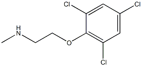 methyl[2-(2,4,6-trichlorophenoxy)ethyl]amine Struktur