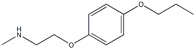 methyl[2-(4-propoxyphenoxy)ethyl]amine Struktur