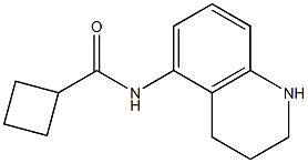 N-(1,2,3,4-tetrahydroquinolin-5-yl)cyclobutanecarboxamide Struktur