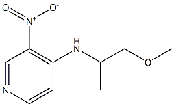 N-(1-methoxypropan-2-yl)-3-nitropyridin-4-amine Struktur