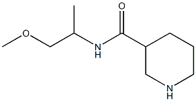 N-(1-methoxypropan-2-yl)piperidine-3-carboxamide Struktur