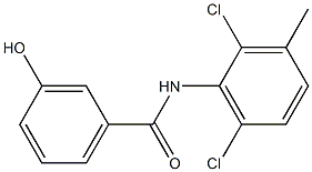 N-(2,6-dichloro-3-methylphenyl)-3-hydroxybenzamide Struktur