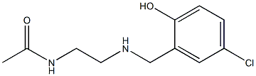 N-(2-{[(5-chloro-2-hydroxyphenyl)methyl]amino}ethyl)acetamide Struktur