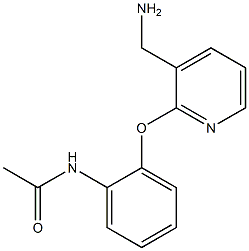 N-(2-{[3-(aminomethyl)pyridin-2-yl]oxy}phenyl)acetamide Struktur