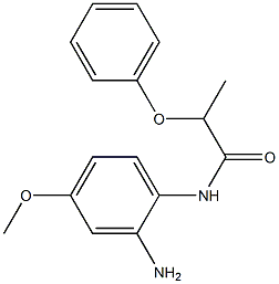 N-(2-amino-4-methoxyphenyl)-2-phenoxypropanamide Struktur