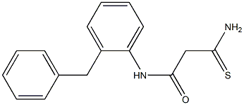 N-(2-benzylphenyl)-2-carbamothioylacetamide Struktur