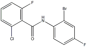 N-(2-bromo-4-fluorophenyl)-2-chloro-6-fluorobenzamide Struktur