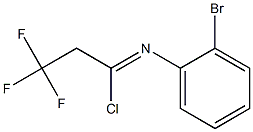 N-(2-bromophenyl)-2,2,2-trifluoroethanecarbonimidoyl chloride Struktur