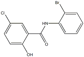 N-(2-bromophenyl)-5-chloro-2-hydroxybenzamide Struktur