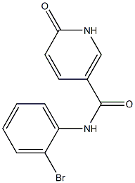 N-(2-bromophenyl)-6-oxo-1,6-dihydropyridine-3-carboxamide Struktur