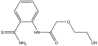 N-(2-carbamothioylphenyl)-2-(2-hydroxyethoxy)acetamide Struktur