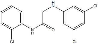 N-(2-chlorophenyl)-2-[(3,5-dichlorophenyl)amino]acetamide Struktur