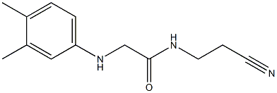 N-(2-cyanoethyl)-2-[(3,4-dimethylphenyl)amino]acetamide Struktur