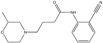 N-(2-cyanophenyl)-4-(2-methylmorpholin-4-yl)butanamide Struktur