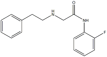 N-(2-fluorophenyl)-2-[(2-phenylethyl)amino]acetamide Struktur