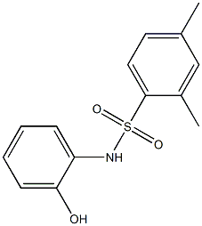 N-(2-hydroxyphenyl)-2,4-dimethylbenzene-1-sulfonamide Struktur