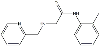 N-(2-methylphenyl)-2-[(pyridin-2-ylmethyl)amino]acetamide Struktur