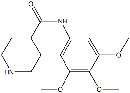 N-(3,4,5-trimethoxyphenyl)piperidine-4-carboxamide Struktur