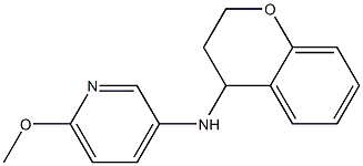 N-(3,4-dihydro-2H-1-benzopyran-4-yl)-6-methoxypyridin-3-amine Struktur