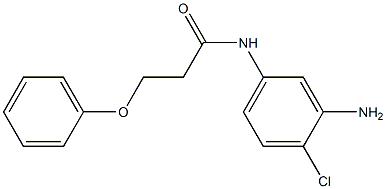 N-(3-amino-4-chlorophenyl)-3-phenoxypropanamide Struktur